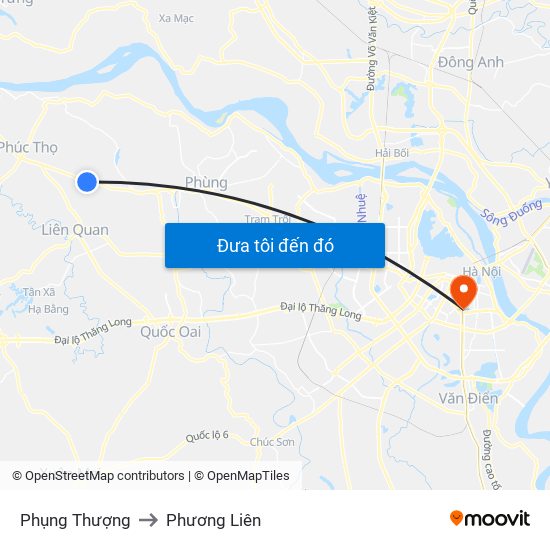 Phụng Thượng to Phương Liên map