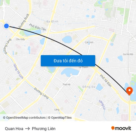 Quan Hoa to Phương Liên map