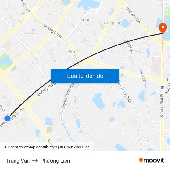Trung Văn to Phương Liên map