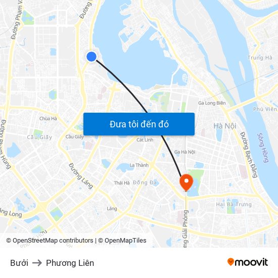 Bưởi to Phương Liên map