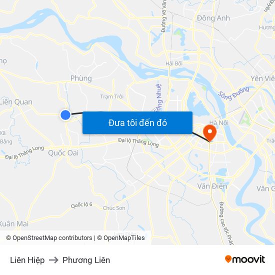 Liên Hiệp to Phương Liên map