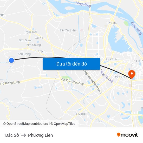 Đắc Sở to Phương Liên map