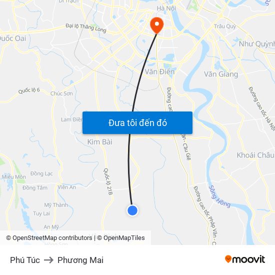Phú Túc to Phương Mai map