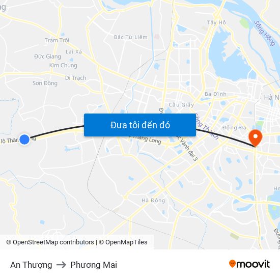 An Thượng to Phương Mai map