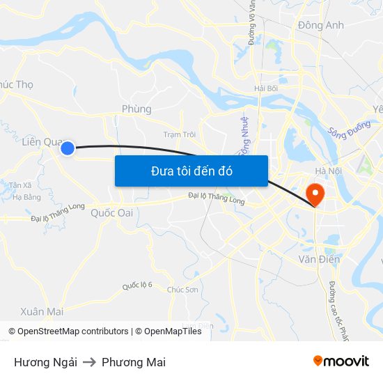 Hương Ngải to Phương Mai map