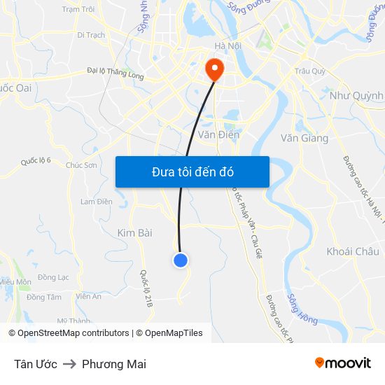 Tân Ước to Phương Mai map