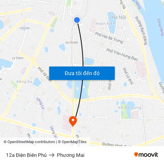 12a Điện Biên Phủ to Phương Mai map