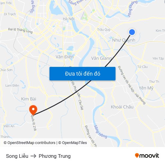 Song Liễu to Phương Trung map