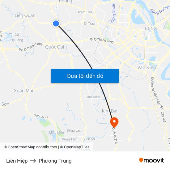 Liên Hiệp to Phương Trung map