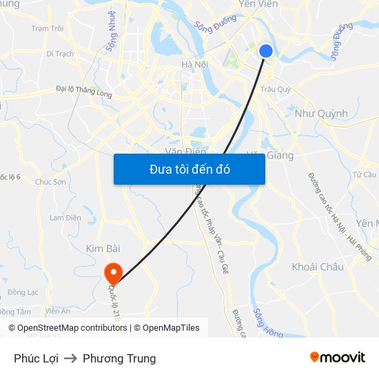 Phúc Lợi to Phương Trung map