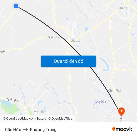 Cấn Hữu to Phương Trung map