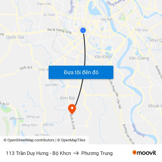 113 Trần Duy Hưng - Bộ Khcn to Phương Trung map