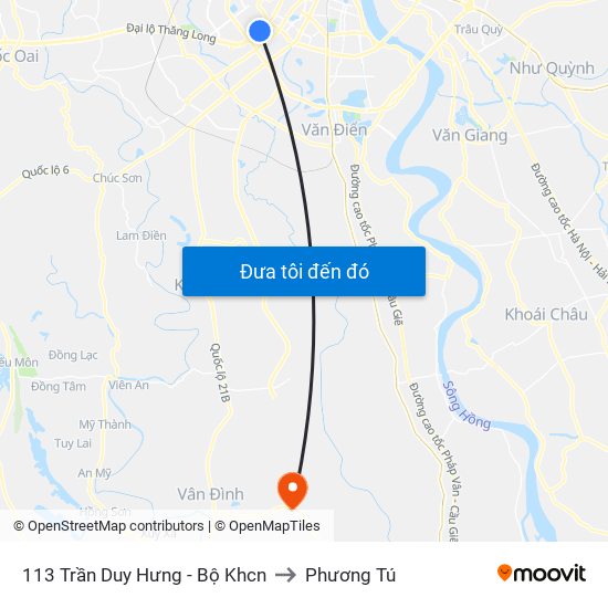 113 Trần Duy Hưng - Bộ Khcn to Phương Tú map