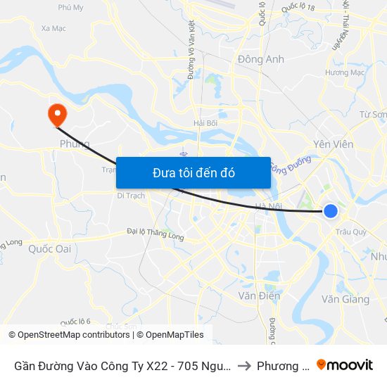 Gần Đường Vào Công Ty X22 - 705 Nguyễn Văn Linh to Phương Đình map