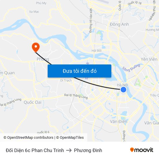 Đối Diện 6c Phan Chu Trinh to Phương Đình map