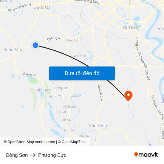 Đông Sơn to Phượng Dực map