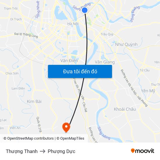 Thượng Thanh to Phượng Dực map