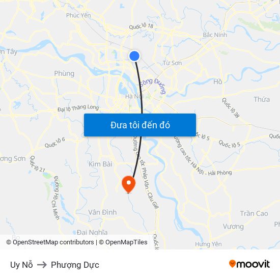 Uy Nỗ to Phượng Dực map