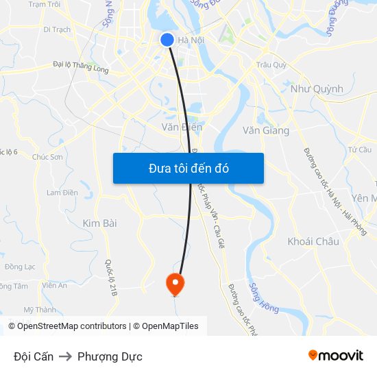 Đội Cấn to Phượng Dực map