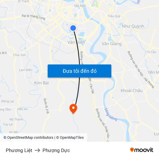 Phương Liệt to Phượng Dực map