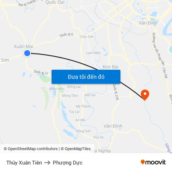 Thủy Xuân Tiên to Phượng Dực map