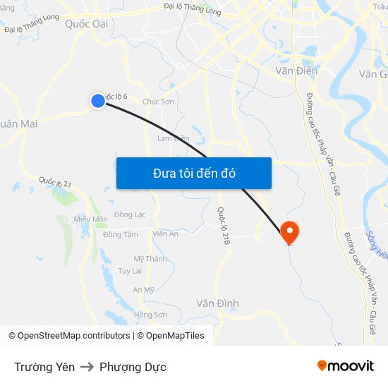 Trường Yên to Phượng Dực map