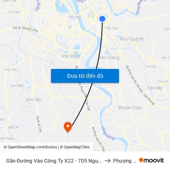 Gần Đường Vào Công Ty X22 - 705 Nguyễn Văn Linh to Phượng Dực map