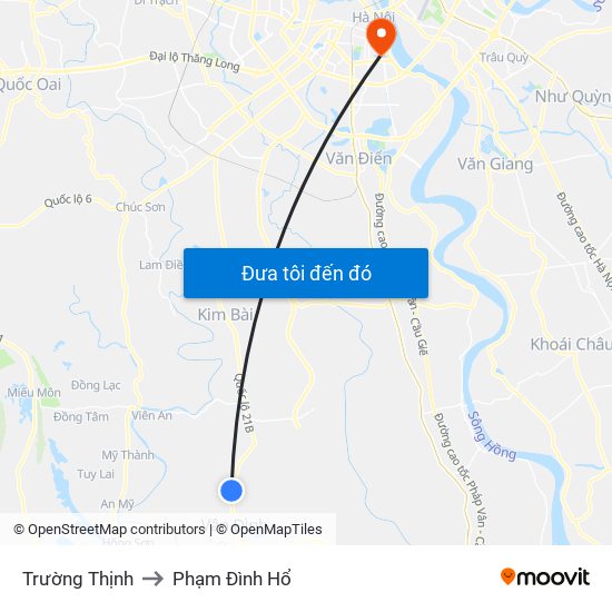 Trường Thịnh to Phạm Đình Hổ map