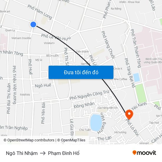 Ngô Thì Nhậm to Phạm Đình Hổ map