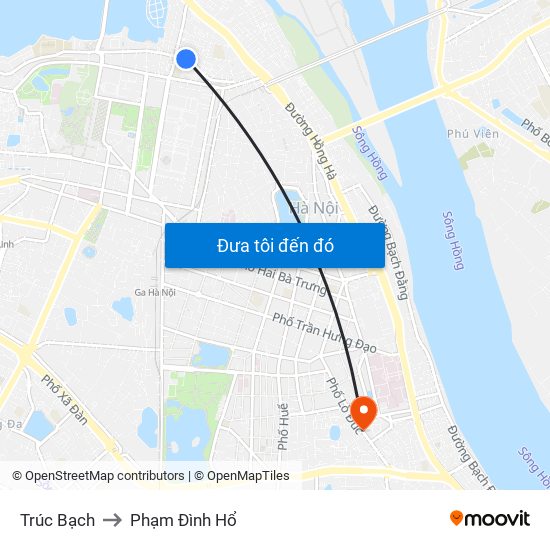 Trúc Bạch to Phạm Đình Hổ map