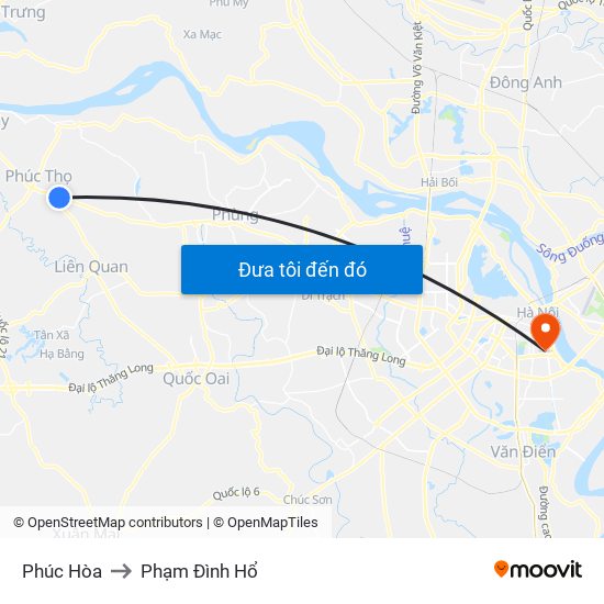 Phúc Hòa to Phạm Đình Hổ map