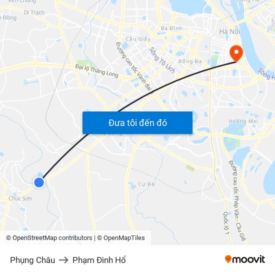 Phụng Châu to Phạm Đình Hổ map