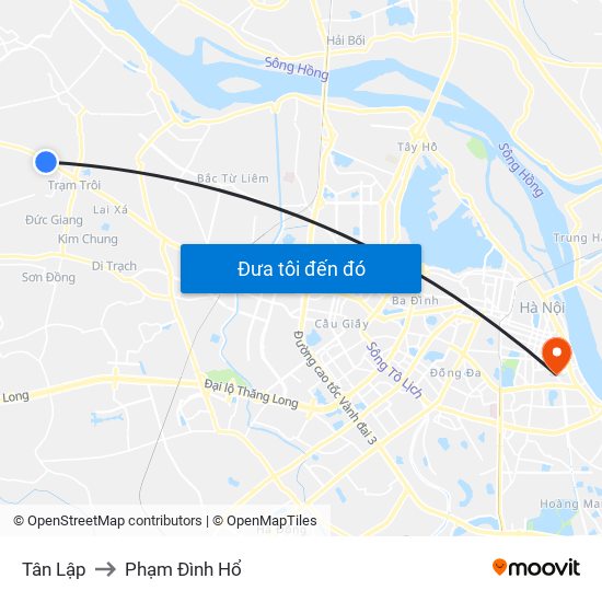 Tân Lập to Phạm Đình Hổ map