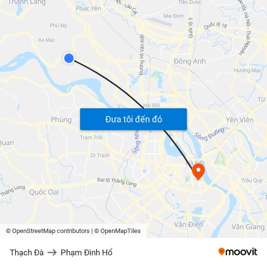 Thạch Đà to Phạm Đình Hổ map