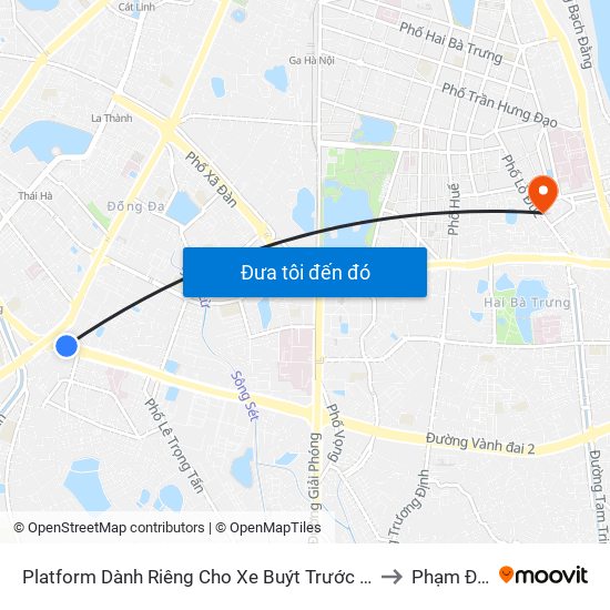 Platform Dành Riêng Cho Xe Buýt Trước Nhà 604 Trường Chinh to Phạm Đình Hổ map