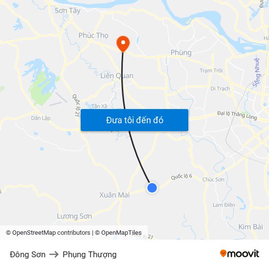 Đông Sơn to Phụng Thượng map