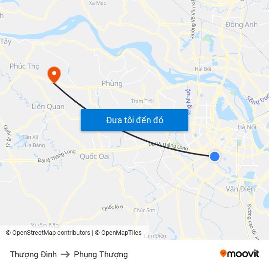 Thượng Đình to Phụng Thượng map