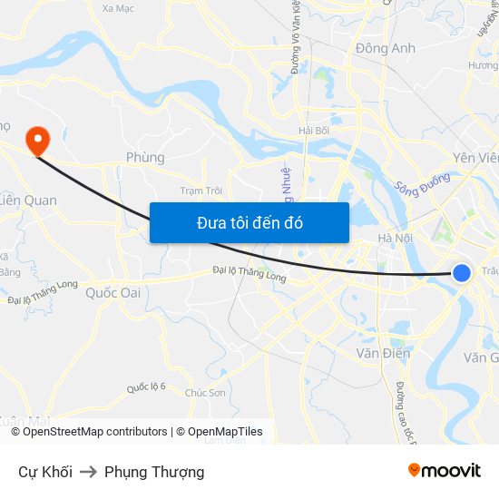 Cự Khối to Phụng Thượng map