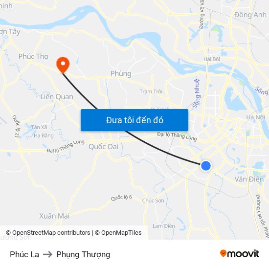 Phúc La to Phụng Thượng map