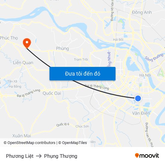 Phương Liệt to Phụng Thượng map