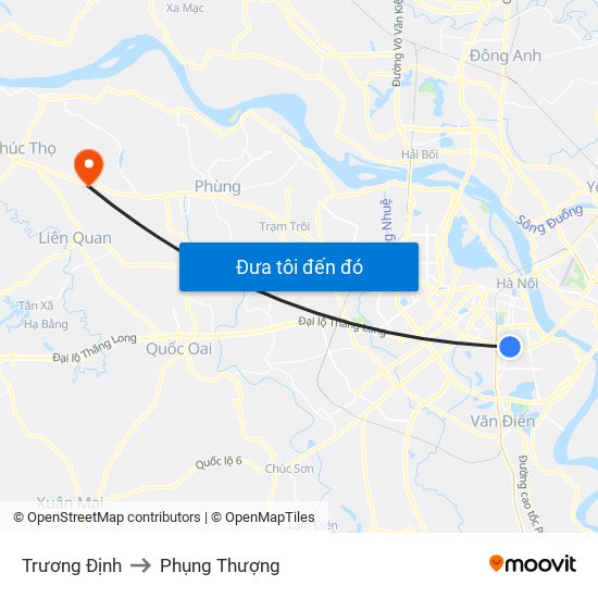 Trương Định to Phụng Thượng map