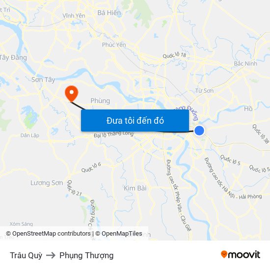 Trâu Quỳ to Phụng Thượng map