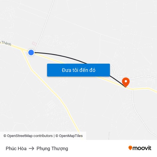 Phúc Hòa to Phụng Thượng map