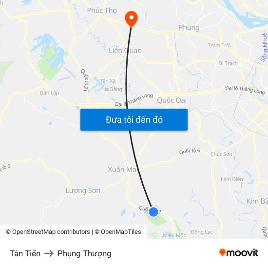 Tân Tiến to Phụng Thượng map