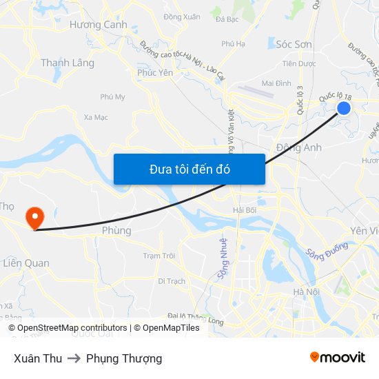 Xuân Thu to Phụng Thượng map