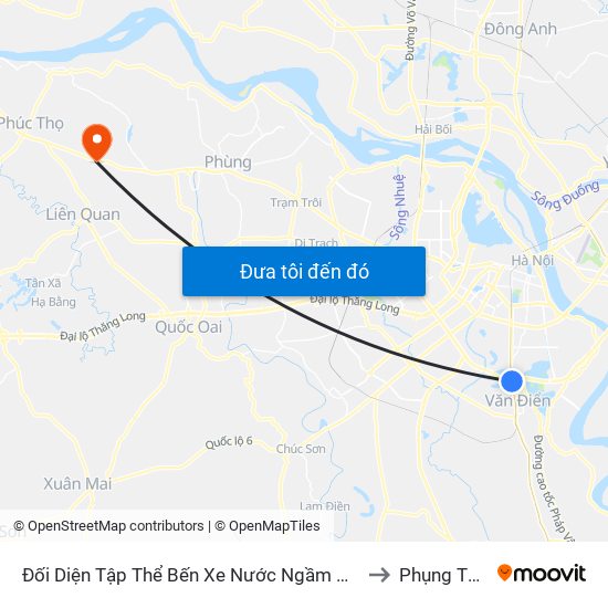 Đối Diện Tập Thể Bến Xe Nước Ngầm Hà Nội - Ngọc Hồi to Phụng Thượng map