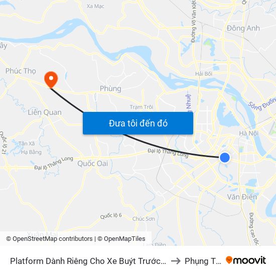 Platform Dành Riêng Cho Xe Buýt Trước Nhà 604 Trường Chinh to Phụng Thượng map