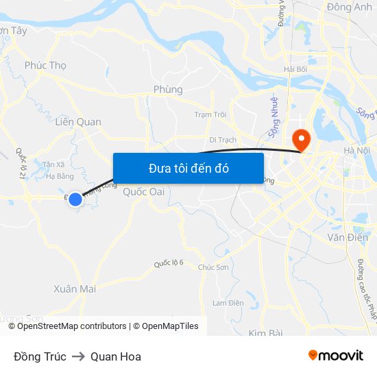 Đồng Trúc to Quan Hoa map