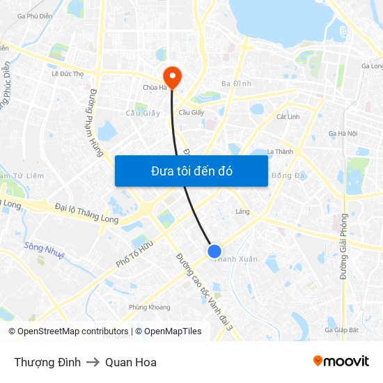 Thượng Đình to Quan Hoa map