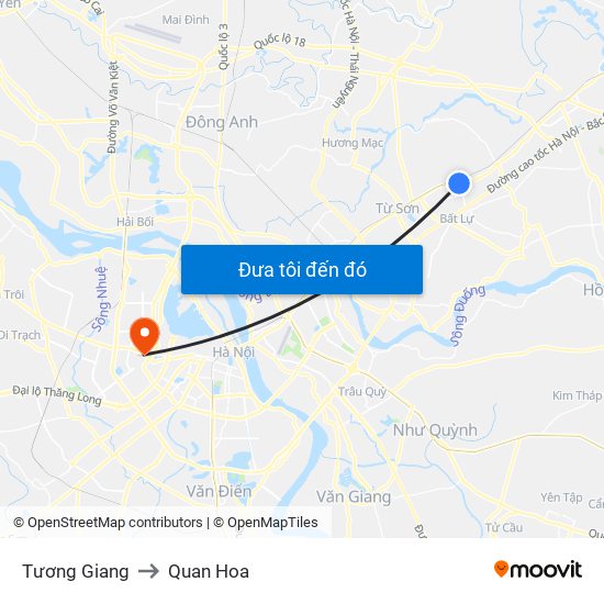 Tương Giang to Quan Hoa map